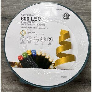 NEW - GE Color Choice 600-Count 125-Ft Multi-Function Color Changing LED Lights